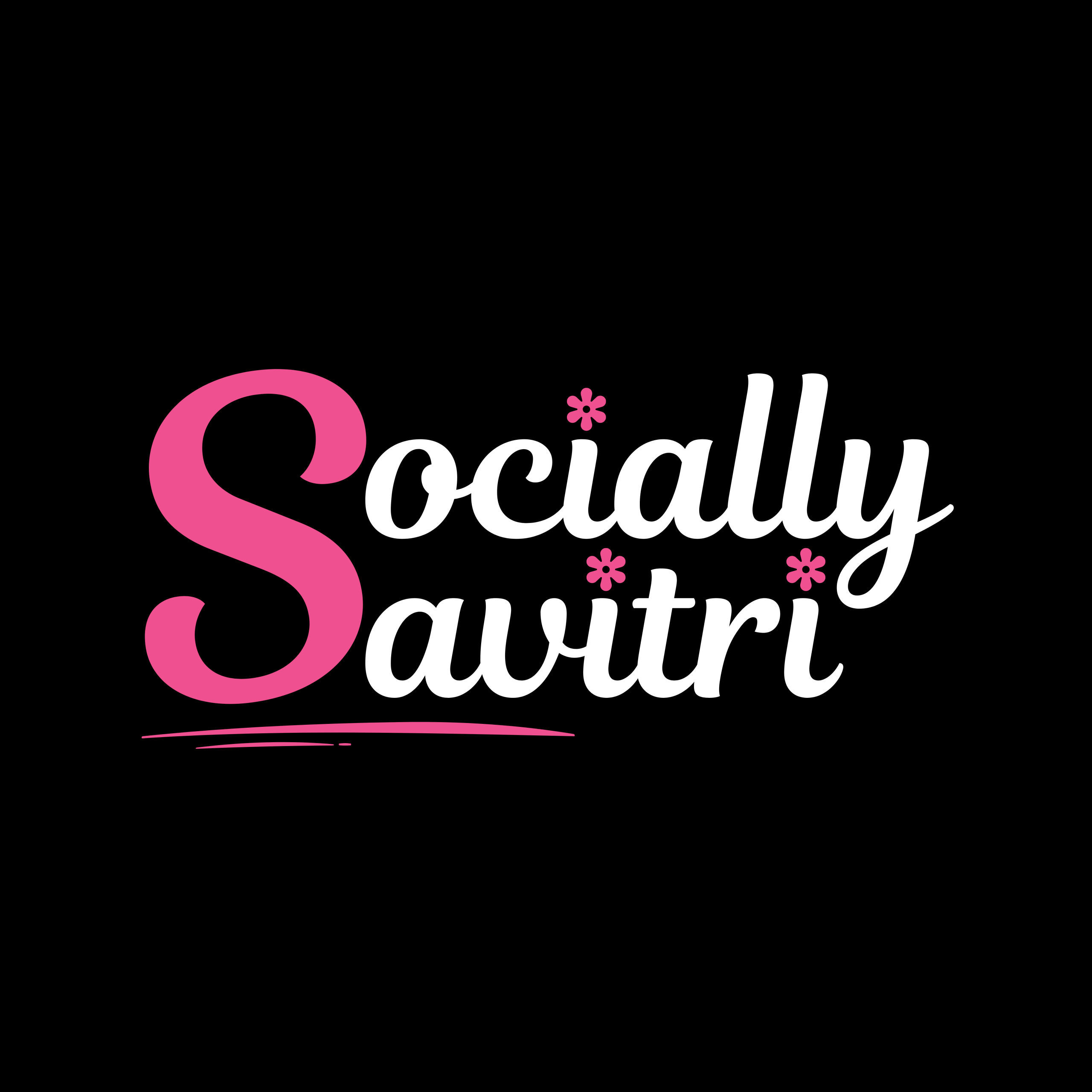logo socially savitri black